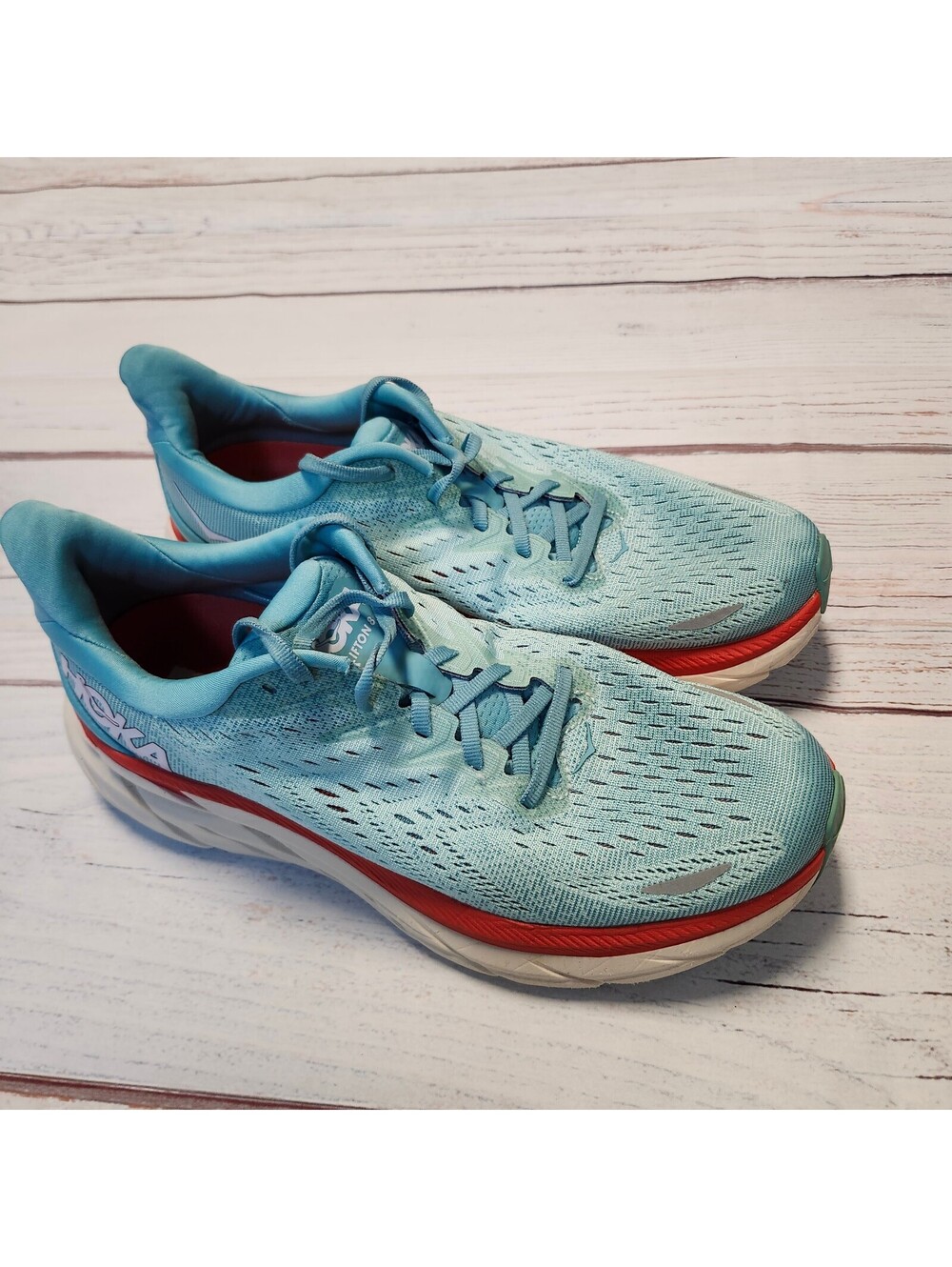 Hoka One One Bondi 8 Running Shoes Women's Size 9.5B Light Blue